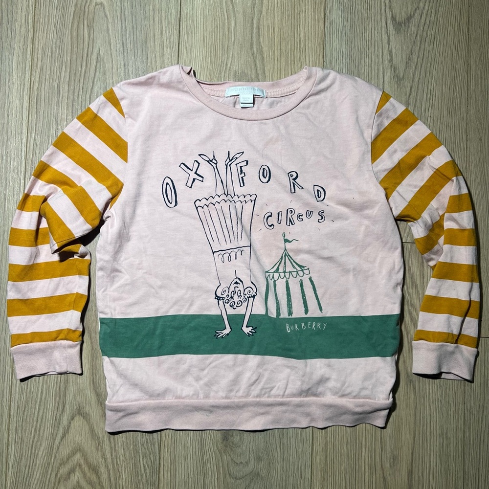 Burberry Kids Pink and Gold Circus Sweatshirt